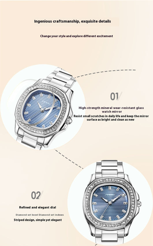 Reloj de Cuarzo Nautiloide Resistente al Agua para Mujer - Image 14