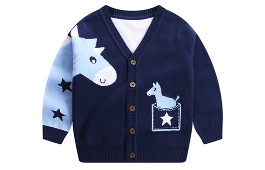 Suéter Infantil Escote V Diseño Cartoon para Otoño - Image 16