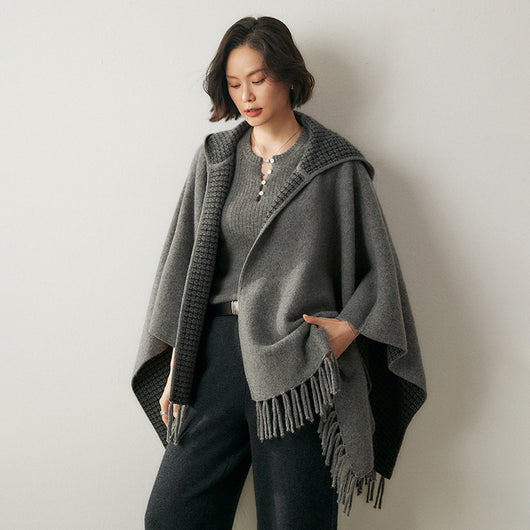 Capa Poncho con Capucha y Aislamiento de Aire Engrosado - Image 7