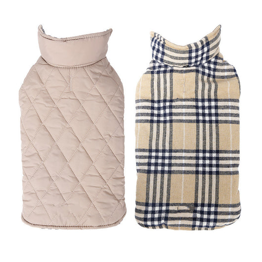 Abrigo Reversible Impermeable para Perros - Diseño Lattice Ajustable