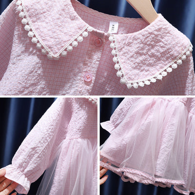 Vestido Infantil Cuadrille Princesa Estilo Coreano - Image 4