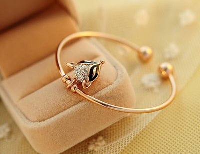 Pulsera de Cristal Vintage Oro Rosa - Diseño Delicado - Image 10