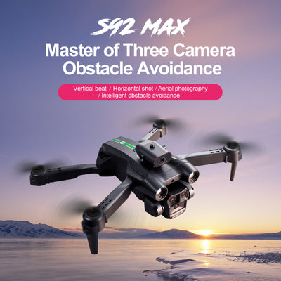 Dron S92 con Triple Cámara, Posicionamiento por Flujo Óptico y Control Remoto - Image 8