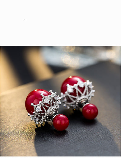 Aretes de Plata Esterlina con Perla Reversible - Image 10