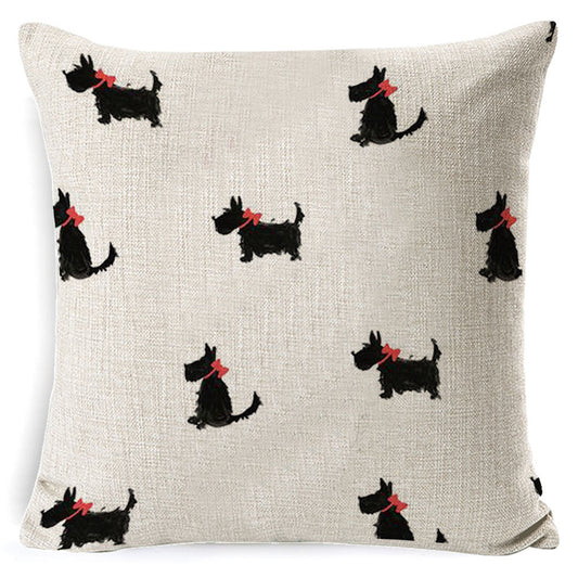Funda de Almohada Vintage Perros Algodón 45x45 - Image 2