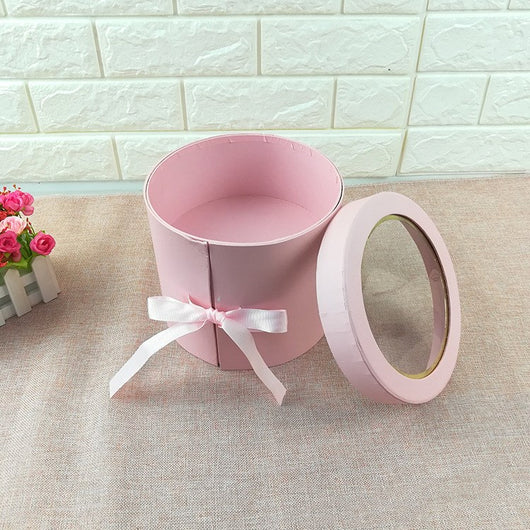 Caja Cilíndrica Giratoria Doble para Flores y Regalos - Image 4
