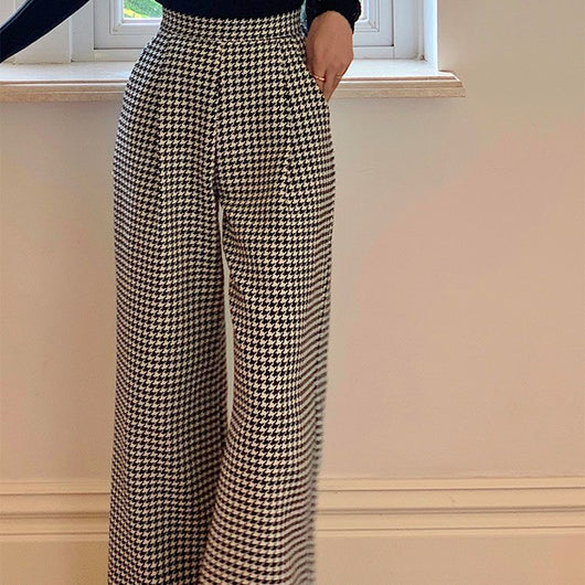Pantalones Casuales Anchos de Tiro Alto con Efecto Adelgazante - Image 4