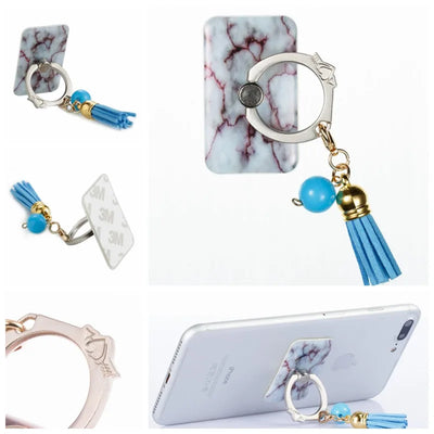 Anillo Soporte para Teléfono con Borlas Metálicas Pintadas a Mano - Image 27