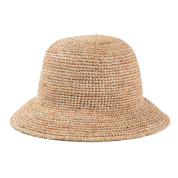 Sombrero de Rafia Tejido a Mano para Mujer - Protección Solar Elegante