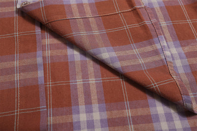 Camisa Cuadros Suelta Manga Corta para Hombre - Image 11