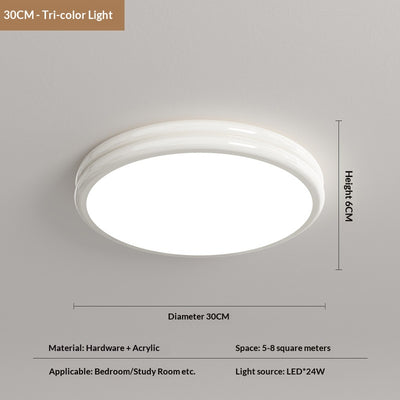Lámpara de Techo Ultrafina Estilo Crema para Recámara Principal - Image 5