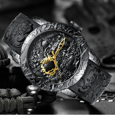 Reloj de Moda Creativa con Dragón para Hombre - Image 13