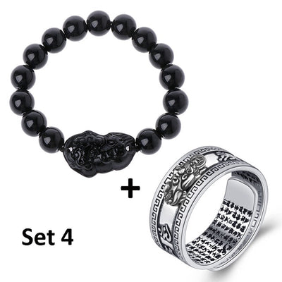 Pulsera y Anillo Pixiu Feng Shui Unisex - Atrae Prosperidad y Abundancia - Image 5