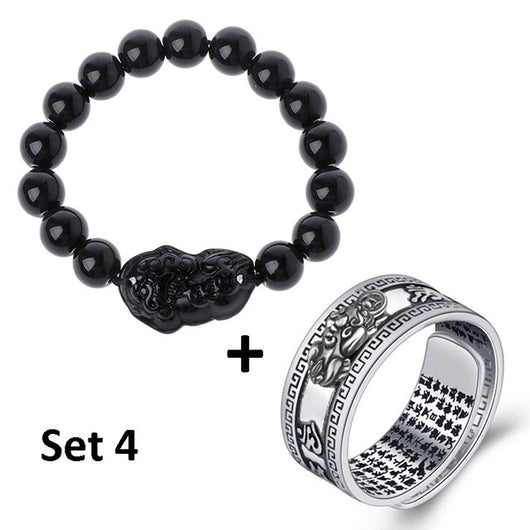 Pulsera y Anillo Pixiu Feng Shui Unisex - Atrae Prosperidad y Abundancia - Image 5