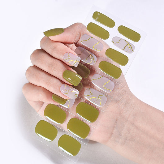 Pegatinas de Uñas en Gel Semipermanente 3D - Impermeables y Duraderas - Image 24