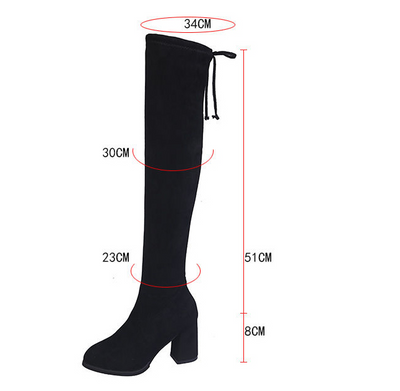 Botas Elásticas de Tacón Alto para Otoño - Image 13
