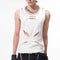 Chaleco Deportivo Hombre Verano Blanco Calado Transpirable