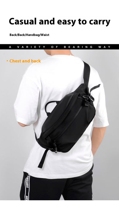 Mochila Bandolera Hombre Gran Capacidad - Bolsa Pecho Versátil para Estudiante y Commuter - Image 50