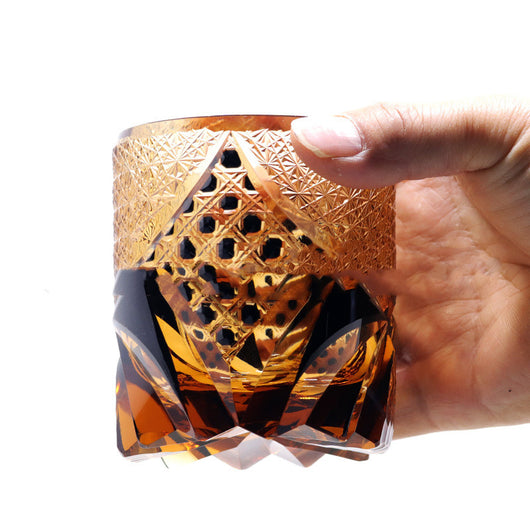 Vaso de Whiskey Cristal Ámbar Negro con Grabado Personalizado - Image 8