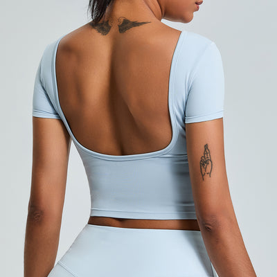 Top Deportivo Secado Rápido con Espalda Abierta - Conjunto Perfecto para Correr - Image 14