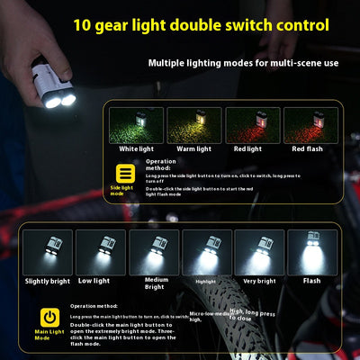 Linterna Camping LED 1600 Lúmenes Aluminio Impermeable IP68 con Imán - Image 13