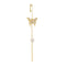 Stone-plated Real Dorado Surround The Auricle-Estilo Slash Earrings 5style