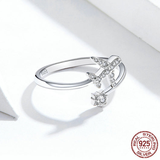Anillo de Plata con Diseño de Avión - Joya Minimalista para Mujer - Image 3