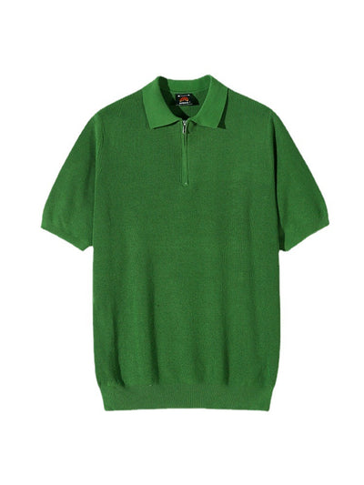 Polo Manga Corta con Cierre Half Zip para Hombre - Image 15