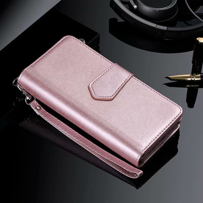 Funda de Cuero Dual con Cierre para Teléfono Móvil - Image 10