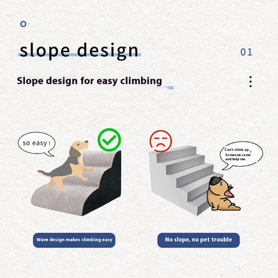 Escaleras Onduladas para Perros Pequeños - Acceso Fácil a Muebles - Image 3