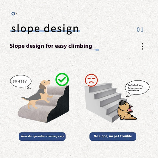 Escaleras Onduladas para Perros Pequeños - Acceso Fácil a Muebles - Image 3
