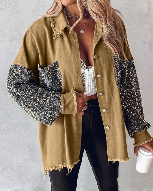 Blusa de Hombros Descubiertos con Patrón Serpentina para Mujer - Image 3