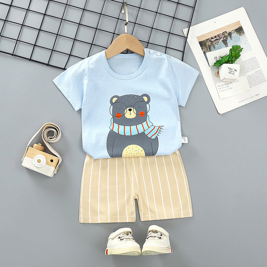 Camiseta de Algodón Manga Corta para Niños - Comodidad de Verano - Image 32