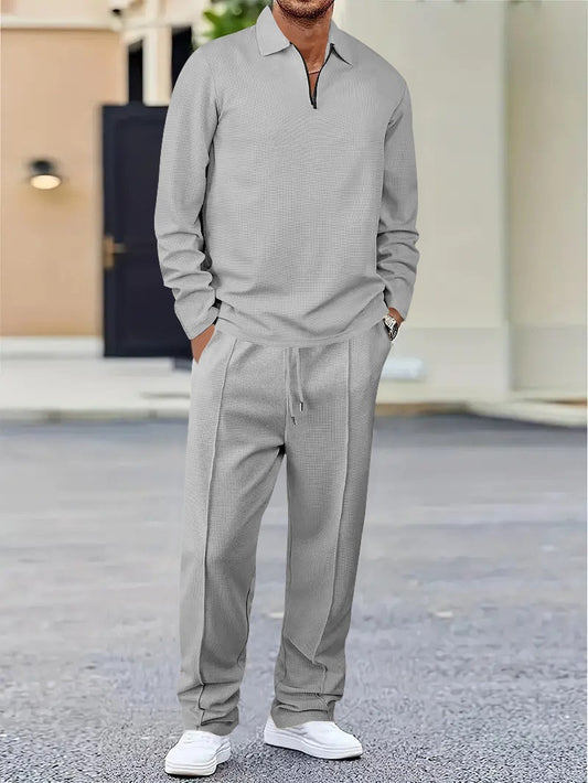 Traje Casual con Cremallera y Solapa - Pantalón Largo de Manga Larga - Image 2