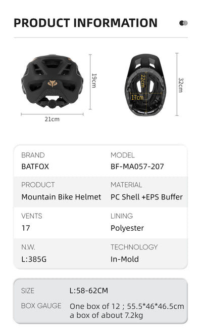 Casco de Montaña con Visera Removible Ultra Ligero y Transpirable - Image 13