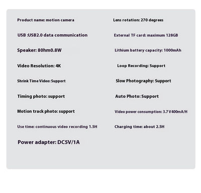 Cámara Deportiva Portátil 4K Anti Vibración - Image 11