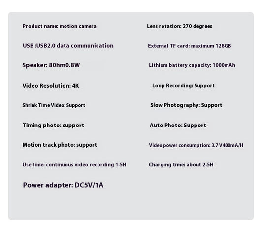 Cámara Deportiva Portátil 4K Anti Vibración - Image 11