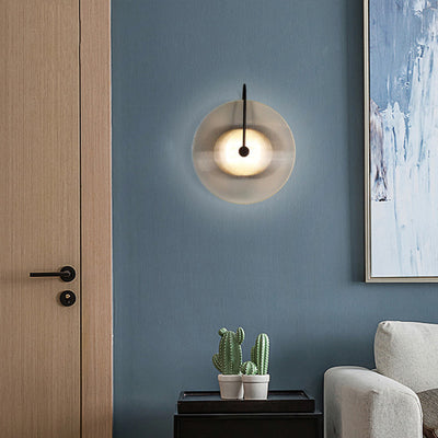 Lámpara de Pared Redonda en Vidrio para Mesita de Noche - Image 9