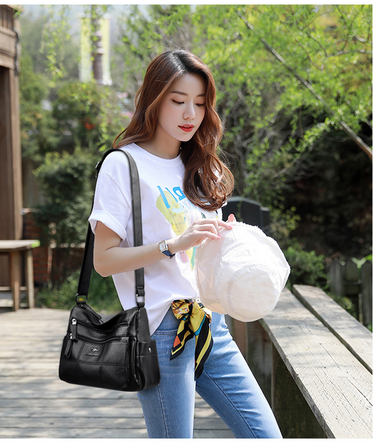 Bolso Crossbody de Cuero Genuino para Mujer - Gran Capacidad - Image 13