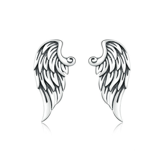Aretes de Plata 925 con Alas - Diseño Creativo para Mujeres - Image 2