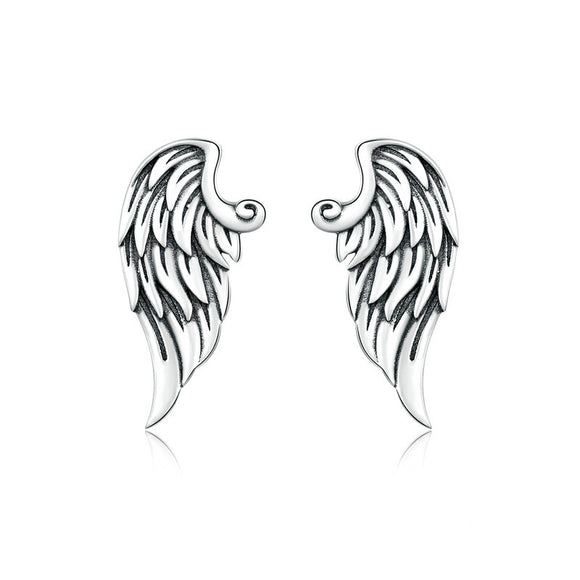 Aretes de Plata 925 con Alas - Diseño Creativo para Mujeres