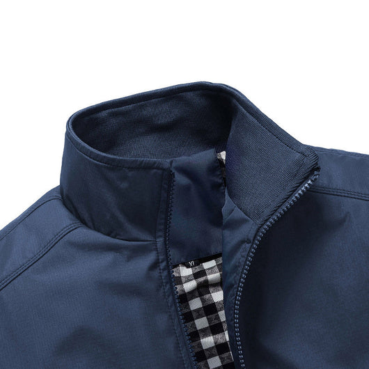 Chaqueta Casual de Cuello Alto para Hombre Talla Grande - Image 5