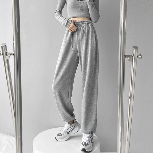 Pantalones Deportivos Velour Gris para Mujer - Comodidad Street Style - Image 14