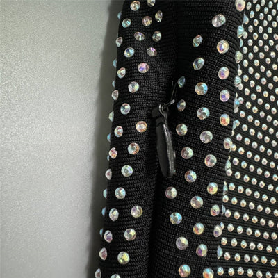 Vestido Ajustado con Strass y Diseño Cruzado - Image 18