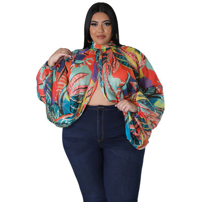 Blusa de Gasa Talla Grande con Cuello Redondo y Tirantes Ajustables - Image 11