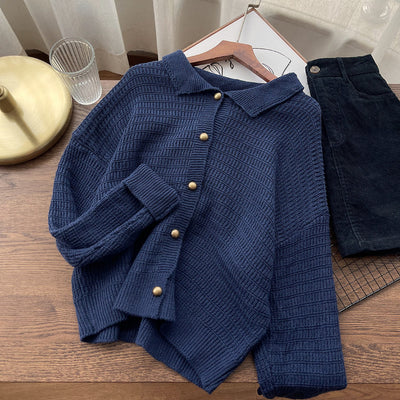 Cardigan Retro Oversized para Mujer - Estilo Cómodo y Desenfadado - Image 7