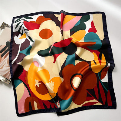 Pañuelo de Seda Estampado Dopamina para Mujer - Image 7