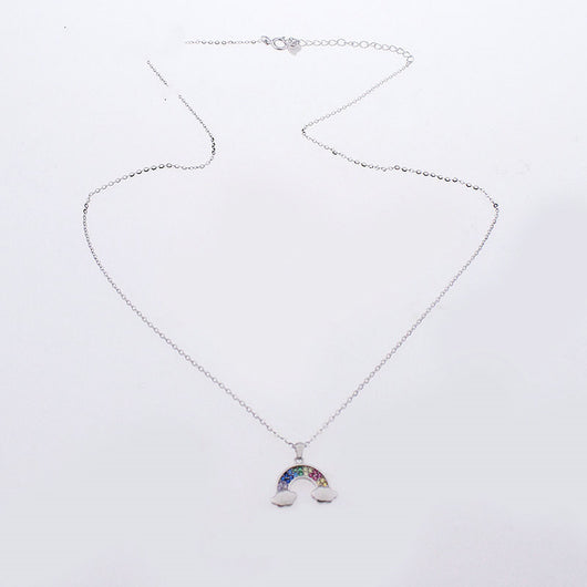 Collar Arcoíris con Nube - Diseño Minimalista para Mujer - Image 5
