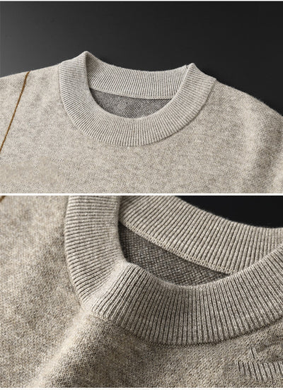 Suéter Casual de Cuello Redondo Grueso y Cálido para Hombre - Image 7