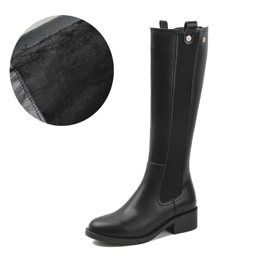 Botas para Mujer con Caña Ancha y Tacón Grueso - Image 3